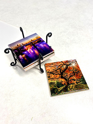 Photo Coasters with holder
